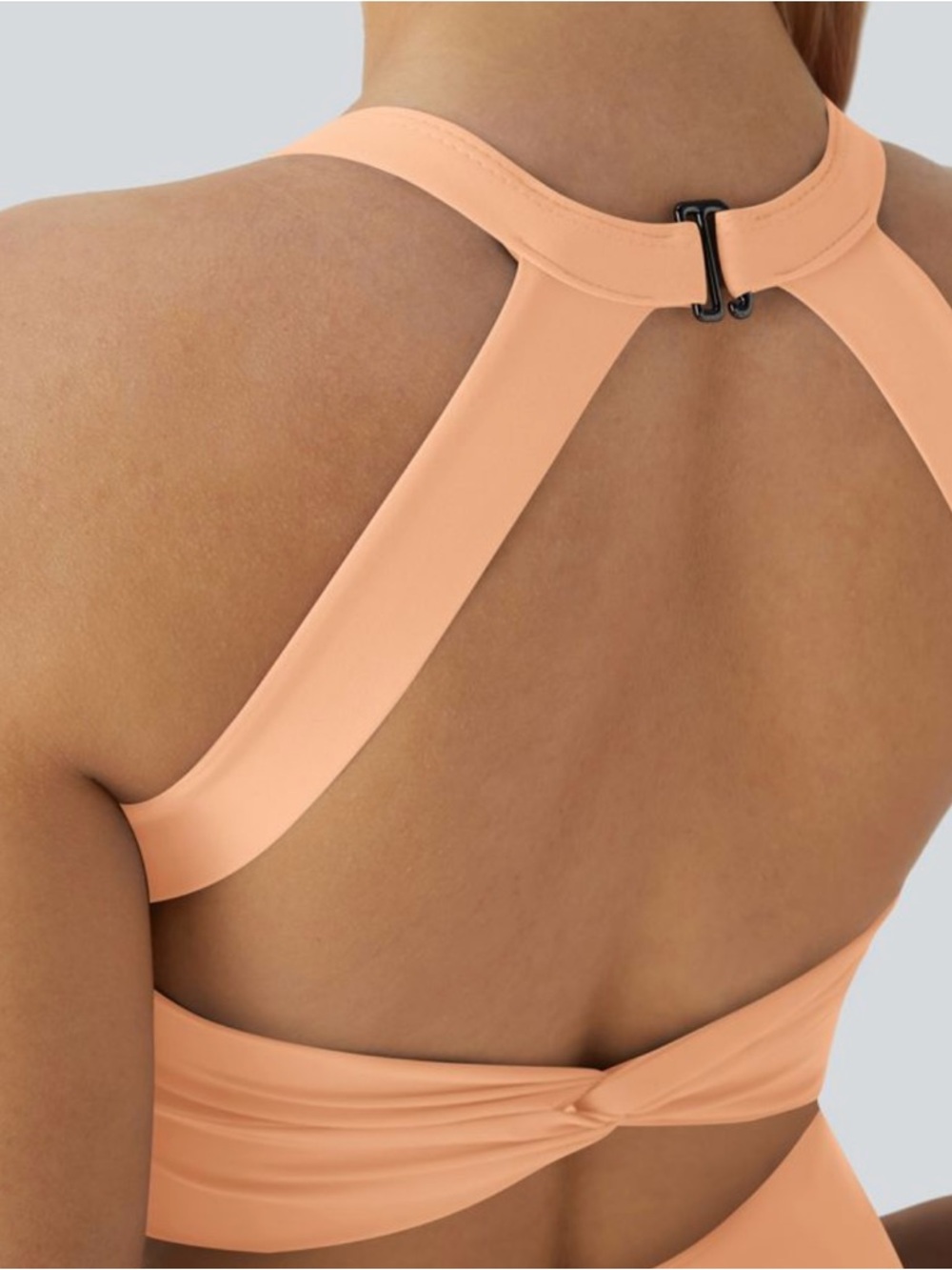 Halara Softlyzero Backless Twisted Cool Touch Active Dress Easy Peezy Sunburst - Picture 6 of 16